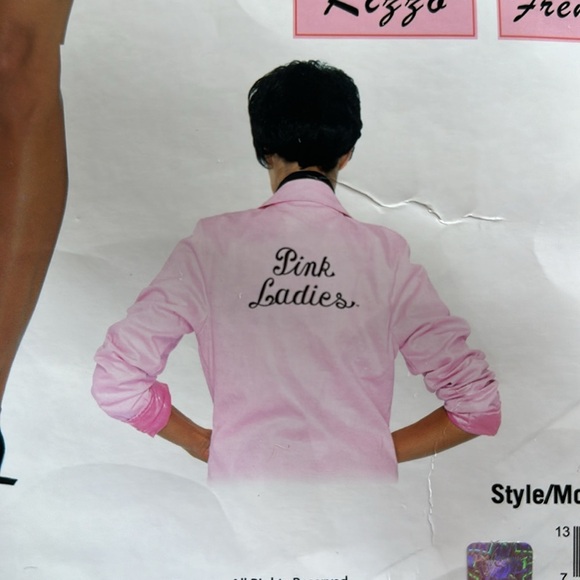 Pink Ladies Logo Jacket Costume - Picture 4 of 9